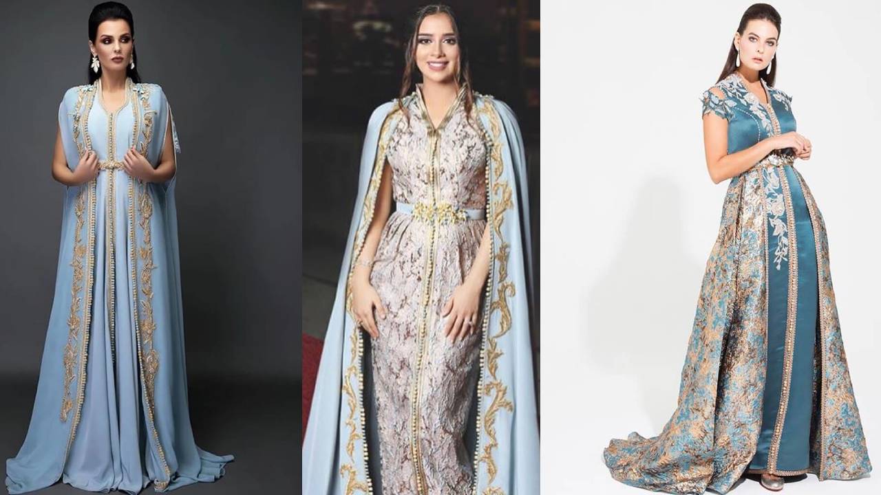 Arabic Designer White Kaftan Georgette Free Size Dress